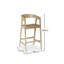 Counter Stool with Solid Wood Frame-126674800