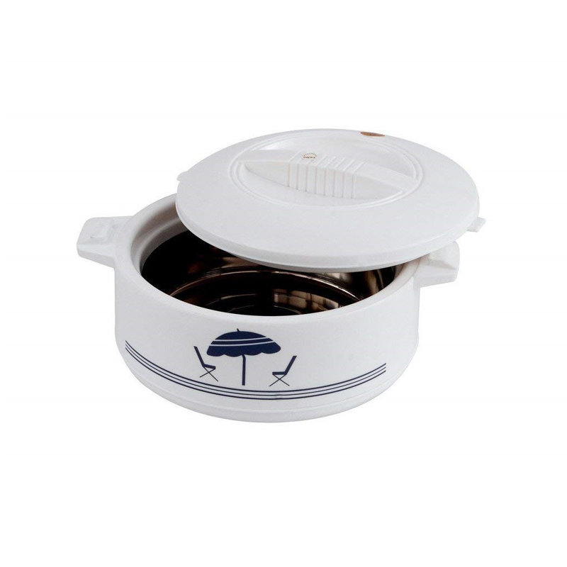 Cello Steel Round Casserole with Lid, 1.2 Qt.