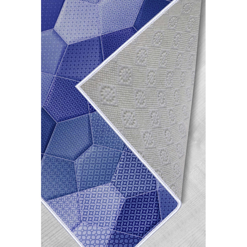 Premium Woven Carpet (23.6 x 39.4 inches), 100% Polyester, Antibacterial, Non-Slip PVC Underside | 8 mm Pile Height, 650 gr/m² | Machine Washable, 3D Digital Printing, Ideal for Home & Office Decor