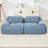 82" Upholstered Boneless Corduroy Modular Sofa-1918155923