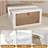 4 Tier Plastic Storage Bins With Lid 23qt, Stackable Storage Containers With Wheels, Folding Storage Boxes, Stackable Storage Bins, Closet Organizers And Storage For Living Room,office,dorm