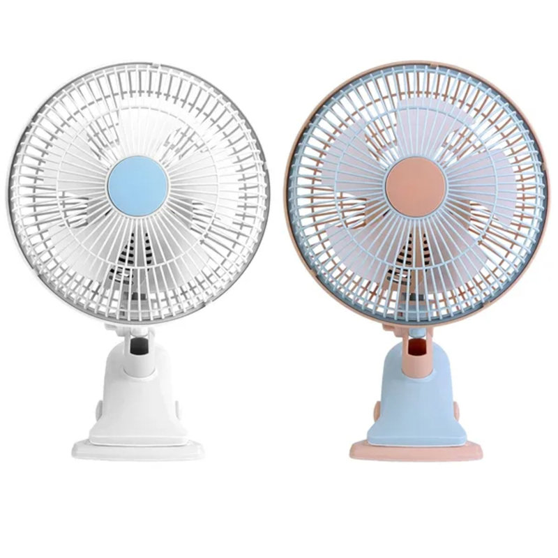 Ventilateur oscillant à pince 8,66 ", ventilateur à pince silencieuse à 2 vitesses avec oscillation et inclinaison à 90 °, fixation murale pour bureau pour les dortoirs de bureau à domicile