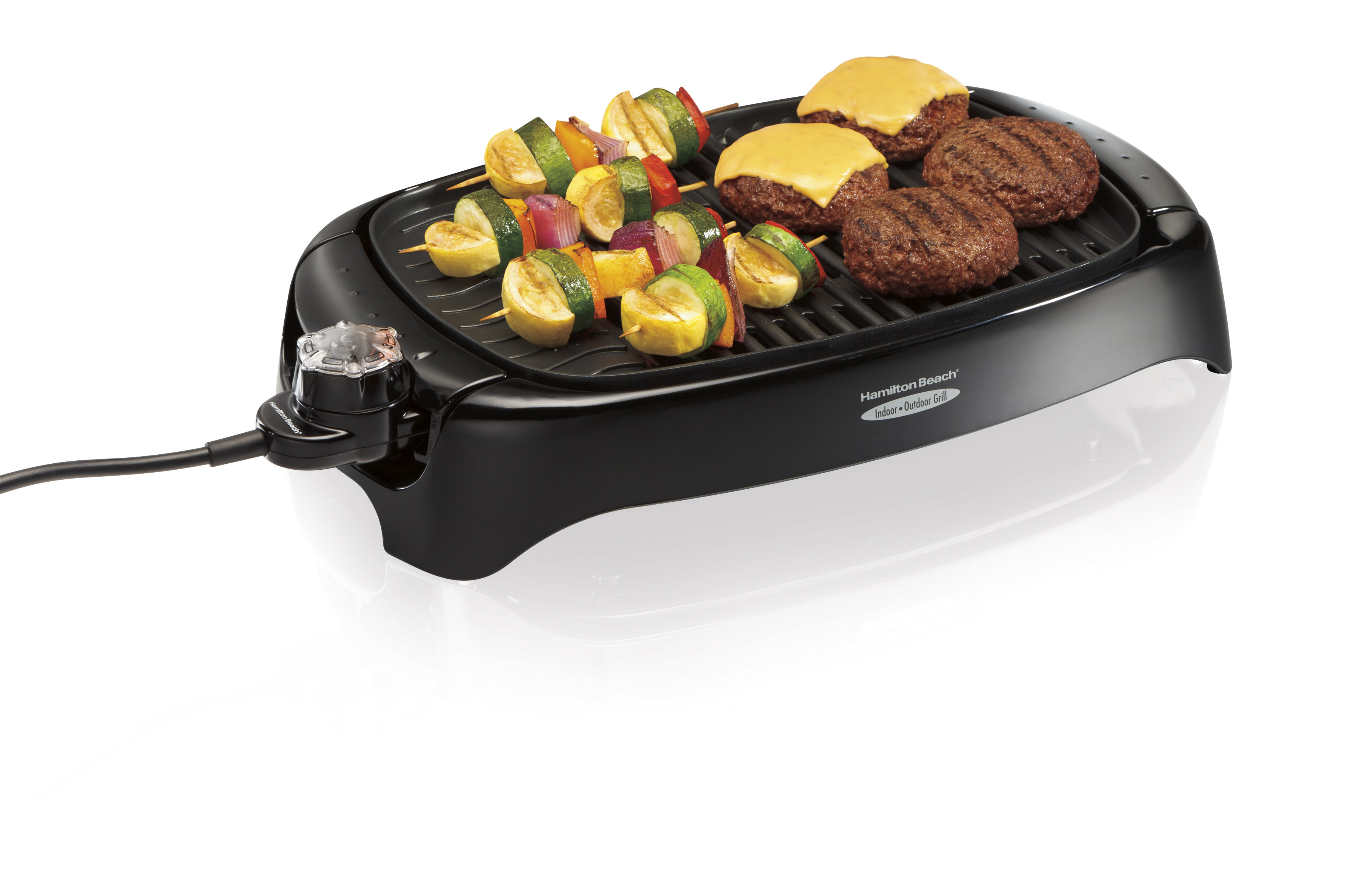 Hamilton Beach® 8 Serving Indoor & Outdoor Smokeless Grill Adjustable