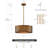 Ouellet 4 - Light Dimmable Drum Chandelier-765501627