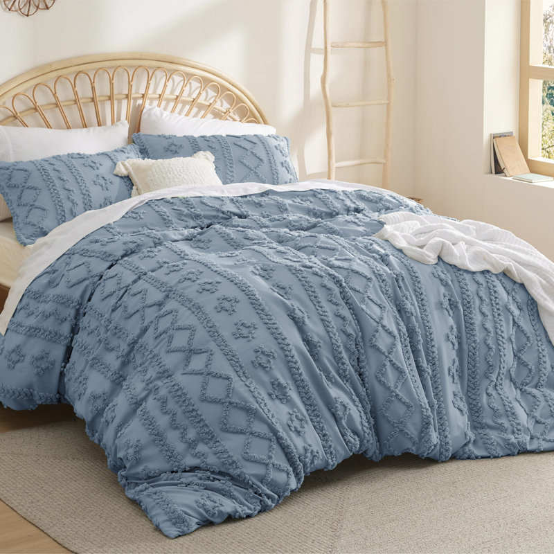 Bedsure Boho Duvet Cover King Size, Soft & Comfortable Elegant Design Boho Bedding for Decoration, Machine Washable Comforter Cover for All Seasons
