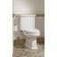 Toilette ronde deux pièces à hauteur universelle 1,28 GPF TOTO® Eco Promenade® avec CEFIONTECT, coton blanc-127111271