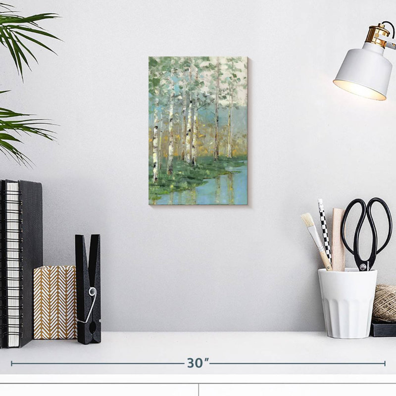 Harnek Birch Reflections I, 12" H x 8" W