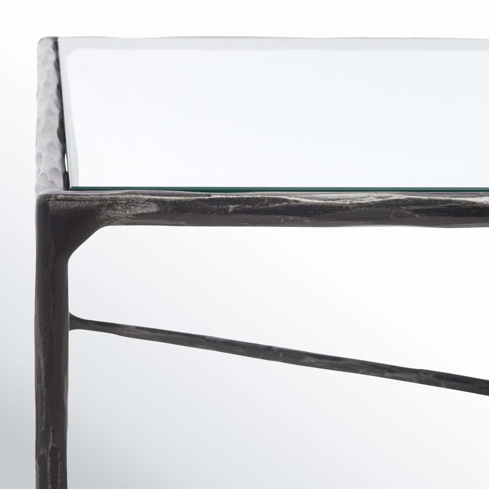 Evelynn 3-Piece Living Room Table Set, Clear, Black