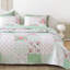 Ensemble de courtepointe 3 pièces à motif floral, literie de courtepointe à imprimé vibrant avec 2 taies d'oreiller-116926244-116926238