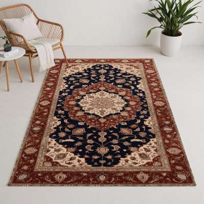 Tapis d'intérieur et d'extérieur brun Persian