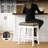 Set of 2 Upholstered Counter Height Bar Stools, PU Leather Barstools Kitchen Island Stools With Saddle Seat-1957214717-1957214718