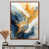 Toile avec cadre flottant brun