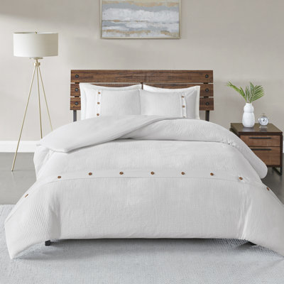 Abner Cotton Waffle Weave Comforter set