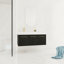 Meuble-lavabo mural avec lavabo, vasque en résine à bords épais