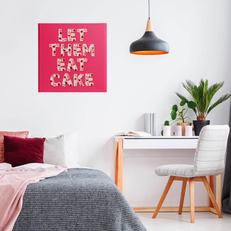 «Let Them Eat Cake Canvas», conception par Lish Creative, H 17 po x l 17 po