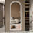 Arch Design LED Full Length Mirror With Dimmable High Definition And Explosion-Proof Features, Standing Or Wall-Mounted For Makeup And Studio Use