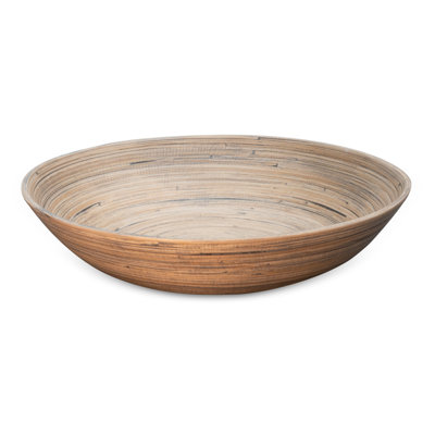 Lexa Bamboo Salad Bowl, 14 Inch, Bamboo