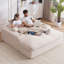 Chaise longue surdimensionnée Calden avec coussins détachables et tissu velours côtelé-120165242