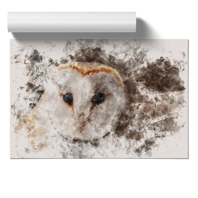 Barn Owl Watercolour - Frameless Print