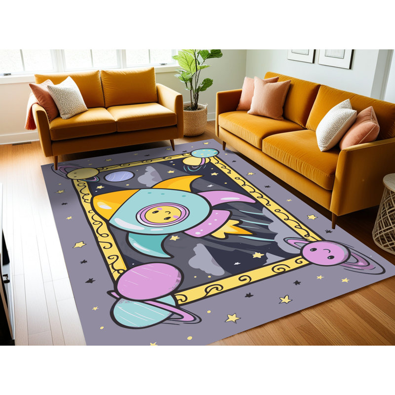 Tapis pour enfants Zoomie, Rectangle 4pi x 6 pi