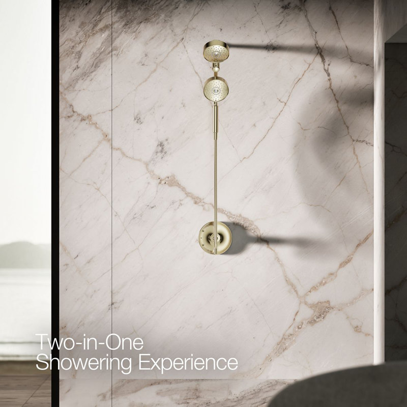 Purist® 2.5 GPM 2-In-1 Multifunction Shower Combo Kit, Gold