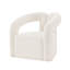 Fauteuil demi-tonneau blanc Darian-1345734305