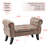 Velvet Upholstered Bench with Flip Top-843903781