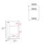 Chariot de rangement H 32,2 po, 2 tablettes, 4 roulettes, - Salle de bain