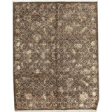 Floral Area Rug in Brown