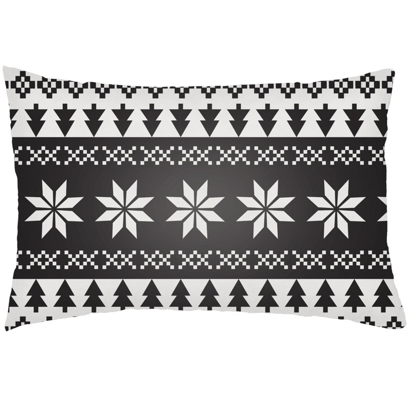Snowflake Sweater Indoor/Outdoor Lumbar Pillow