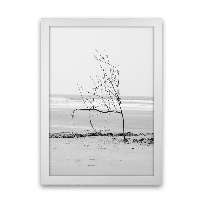Beach Sculpture by Victoria Frost - Print, 46cm H x 34cm W x 3cm D, White Framed