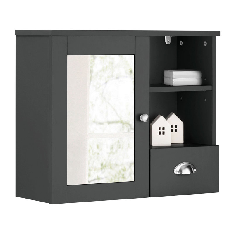 Haasan Wall Bathroom Cabinet, Grey