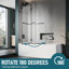 Porte de douche sans cadre 48 po x H 58 po avec porte de baignoire en verre transparent 5/16 po-102446644
