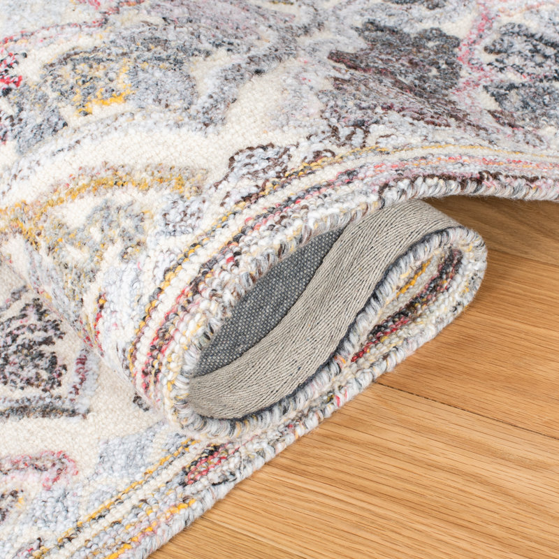 Micro-Loop Hand Tufted Performance Oriental Rug, Round 5'