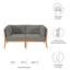 Causeuse d'extérieur en bois de teck Clearwater par Modway-450162285