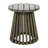 Outdoor Round Grey Wood Side Table, 18.21 - Inch Tall, Build, Suitable For Balcony And Lawn Patio 15.58 Diameter, Robust Support, Quick Simple Assembly-847828788