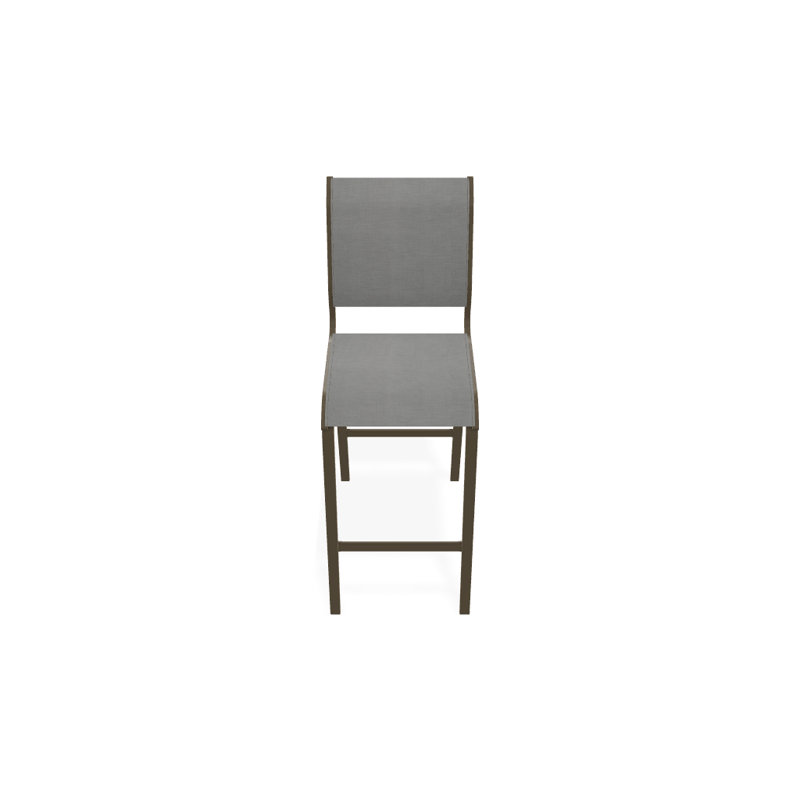 Tabouret de bar 29,5 po Holna, Alliage Sunbrella®, Bois de plage texturé