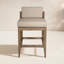 Tabouret d'extérieur en bois avec coussin Aerilyn-93692947-93692948-93692949