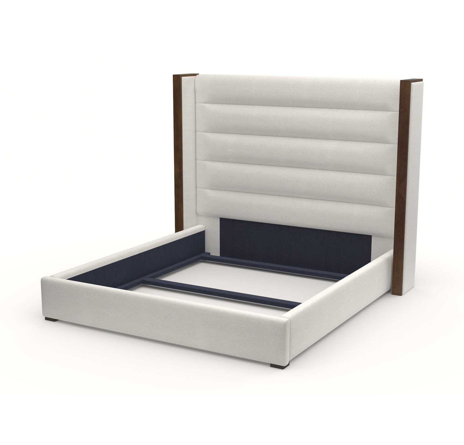 Ally Wingback Bed, King, Off White Revolution®