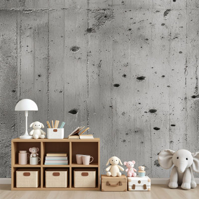 Papier peint adhésif mural rétro en béton patiné rétro H 69 po x l 96 po, papier peint amovible en PVC pour chambre à coucher, bureau à domicile