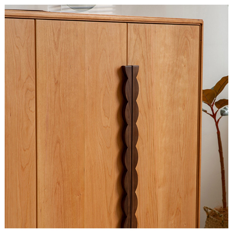 62.99" Rectangular Solid Wood Shoe Storage, Brown/Tan