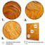 «Abstract Orange Swirl Collages VI», art mural abstrait-379541393-379541396