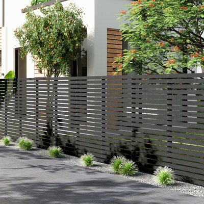 Sadiyah Wood Fence Panels Included