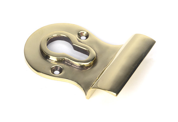 Face Fixed Aged Brass Euro Escutcheon