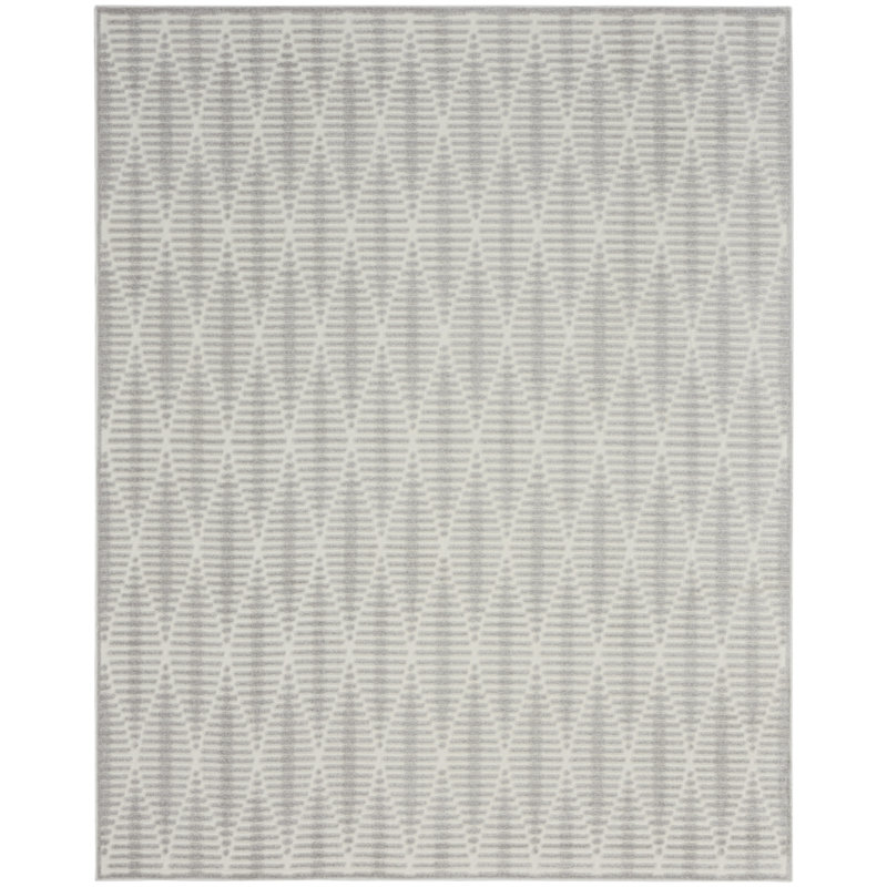 8' X 10' Gray Geometric Area Rug