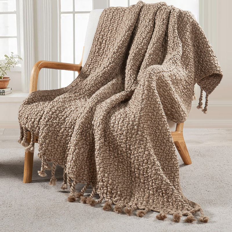 Jeté tricoté Basket Weave, Amphore
