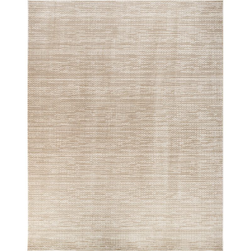 High-Low Preston Rug, Rectangle 5' x 7'10", Brown/Beige