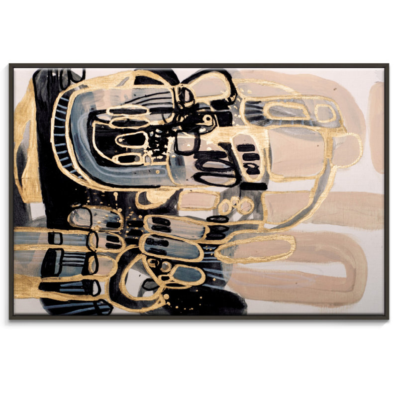Amanda Morie - Painting on Canvas, 102cm H x 152cm W, Black Floater Frame