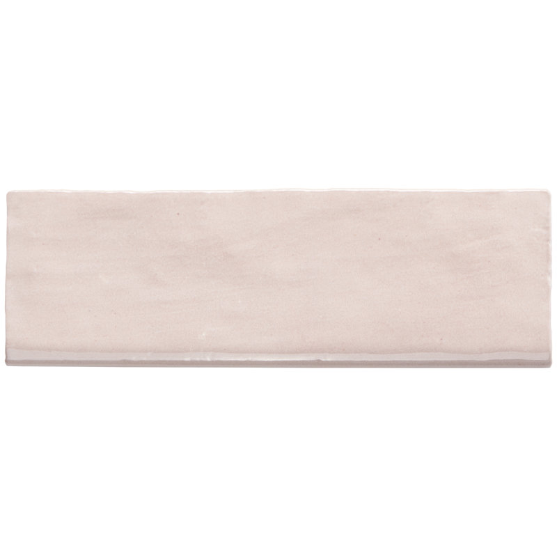 Kingston Pink 3" x 8" Glossy Ceramic Bullnose Tile Trim