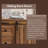 48" Tall Farmhouse 5 Drawer Dresser for Bedroom, Wood Chest with Sliding Barn Door & Adjustable Shelf-1122174201